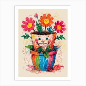 Clown Canvas Print Art Print