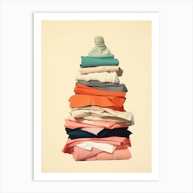 Pile Of Clothes Art Print