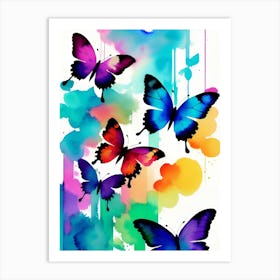 Colorful Butterflies 178 Art Print