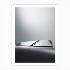 Chrome Coated Smooth Surface With Reflective Properties Modern Design Invisible Seams Sleek And M (1) Art Print