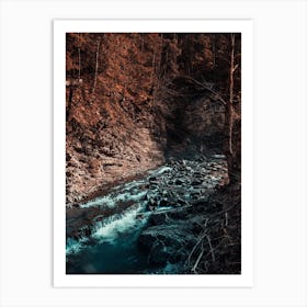 Idyllic River Through The Woods 3 Art Print