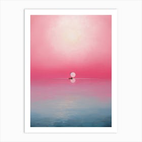 Floating Pink Art Print