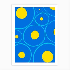 Fun moving circles Art Print