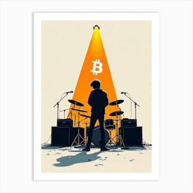 Bitcoin Concert Art Print