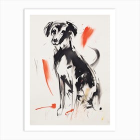 Dog In Ink Art Print