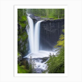 Jägala Waterfall, Estonia Realistic Photograph (1) Art Print