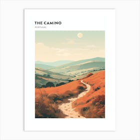 The Camino Portugal Hiking Trail Landscape Poster Art Print