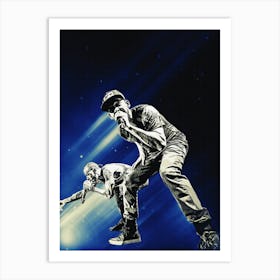 Superstars Of Mike Shinoda And Chester Bennington (Band Linkin Park) Art Print