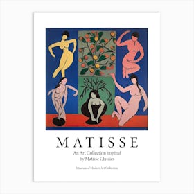 Women Dancing, Shape Study, The Matisse Inspired Art Collection Poster 3 Art Print