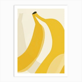 Bananas Close Up Illustration 3 Art Print