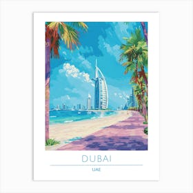 Dubai Beach Art Print