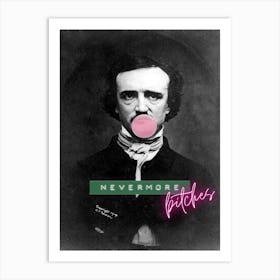 Edgar Allan Poe Bubblegum Art Print