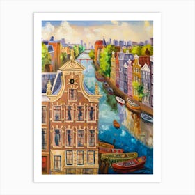 Amsterdam Cityscape Art Print