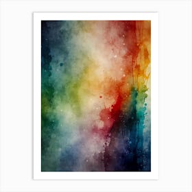 Abstract Watercolor Background 6 Art Print