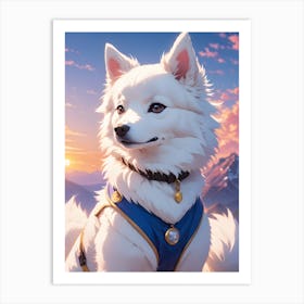 American Eskimo Star Art Print