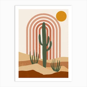 Cactus In The Desert 62 Art Print