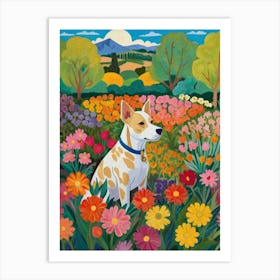 Dog In The Garden Style Henri Matisse Art Print