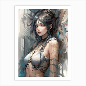 Sexy Anime Girl Art Print