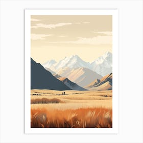 Te Araroa New Zealand 1 Hiking Trail Landscape Art Print