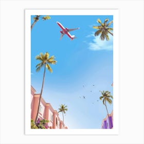 Street In Miami Art Print