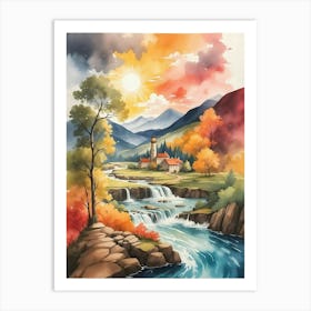 Waterfall Art Print