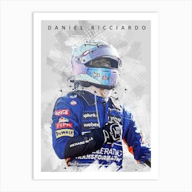 Daniel Ricciardo Drawing Art Print