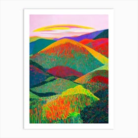 Salonga National Park The Democratic Republic Of The Congo Abstract Colourful Art Print