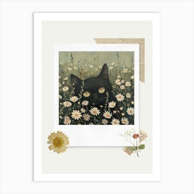 Scrapbook Cat Fairycore Painting 2 Art Print