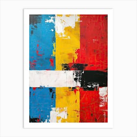 Red White And Blue Pop Art Art Print