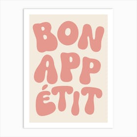 Bon Appetit - Pink Art Print