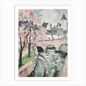 Lacock (Wiltshire) Painting 4 Art Print