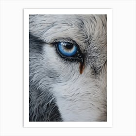Tundra Wolf Eye 4 Art Print