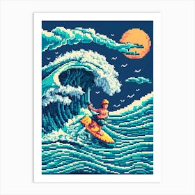 Pixel Art Art Print