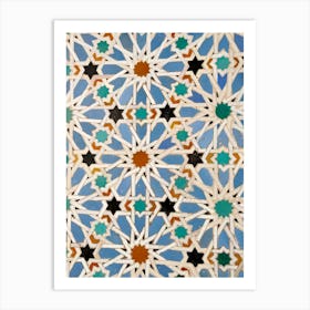 Moroccan zellige 4 Art Print