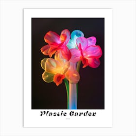 Bright Inflatable Flowers Poster Orchid 4 Art Print