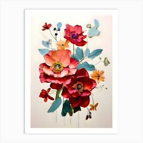 Paper Flowers 17 Art Print