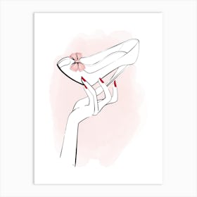 High Heel Hand Art Print