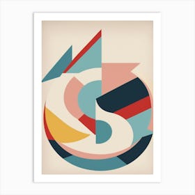 bauhaus geometric exhibition print 1 Art Print