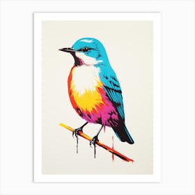 Andy Warhol Style Bird Dipper 4 Art Print