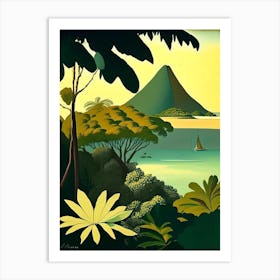 Tobago Cays Saint Vincent And The Grenadines Rousseau Inspired Tropical Destination Art Print