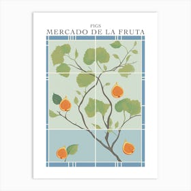 Mercado De La Fruta Figs Illustration 8 Poster Art Print