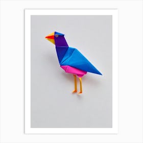 Chicken 2 Origami Bird Art Print