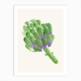 Artichoke Veggi Vegetable Watercolor Painting Minimalist Kitchen Print Art Print