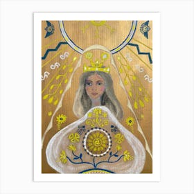 Img 5741 Goddess Lada and amulets, acrylic Art Print