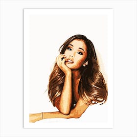 Ariana Grande Art Print