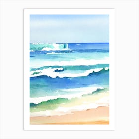 Bondi Beach 2, Sydney, Australia Watercolour Art Print