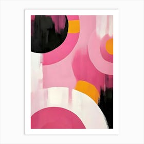 Pink Circles 3 Art Print