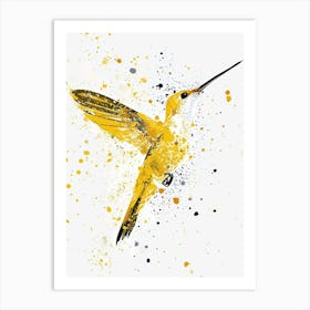 Yellow Hummingbird 2 Art Print