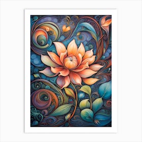 Lotus Flower Art Print