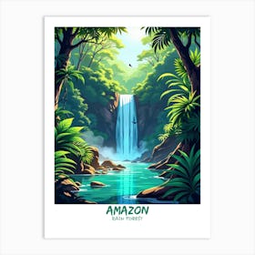 Amazon Rainforest Background 1 Art Print